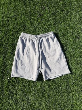 Women’s Athletic Drawstring Shorts - Light Gray